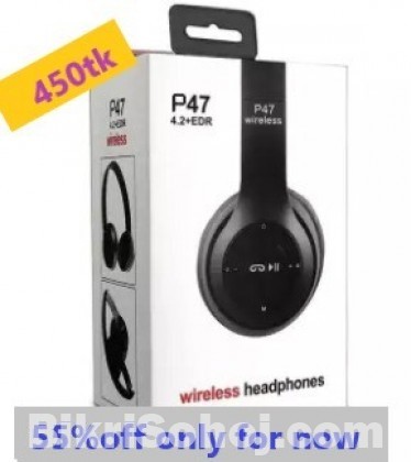 P47 - Wireless Bluetooth Headphone - Black